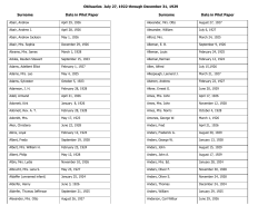 July 27, 1922 through December, 1929