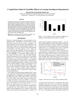 A Liquid-State Model of Variability Effects in Learning