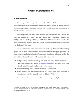 Chapter 3. Compositional DRT