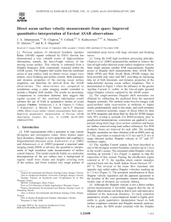 Direct ocean surface velocity measurements from space: Improved