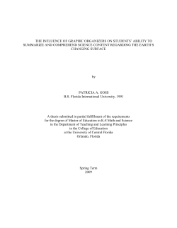 The influence of graphic organizers on students` ability to summarize