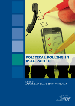 political polling in asia-pacific - Konrad-Adenauer