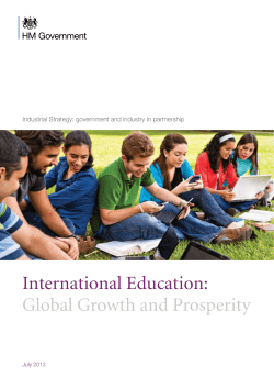 International Education: Global Growth and Prosperity