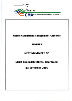 Namoi CMA Minutes - Meeting Number 55