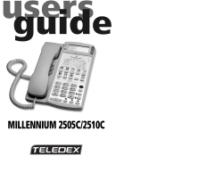 Millennium 2505C-2510C User Guide
