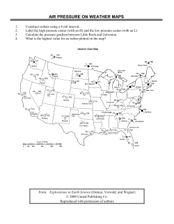 Air Pressure on Weather Maps worksheet