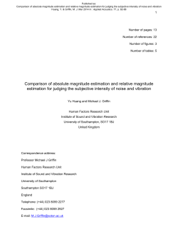 Comparison of absolute magnitude estimation and