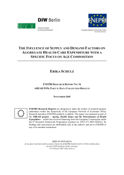 THE INFLUENCE OF SUPPLY AND DEMAND FACTORS ON