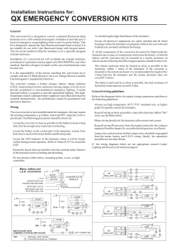 Convertalite Installation Manual