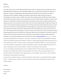 05/06/16 Dear Parents, On Tuesday, May 16, 2017 Sunnyvale High