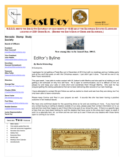 Post Boy - Nevada Stamp Study Society