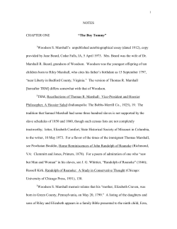 NOTES CHAPTER ONE - Ball State University