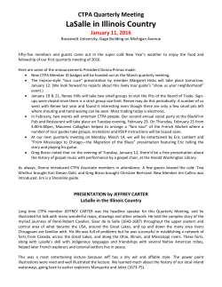 LaSalle in Illinois Country - Chicago Tour