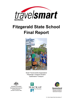 Fitzgerald State School - Department of Transport and Main Roads