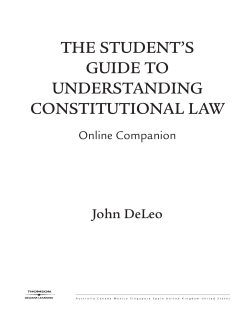 the student`s guide to understanding constitutional law