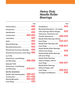 Heavy Duty Needle Roller Bearings