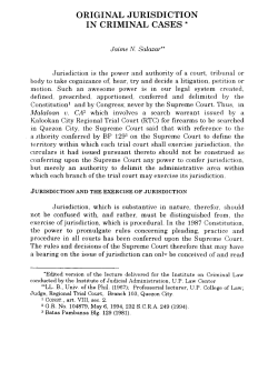 original jurisdiction in criminal cases