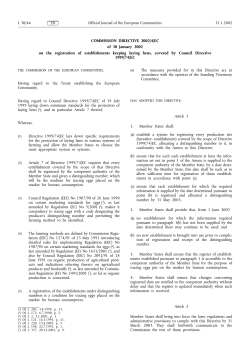 Official Journal of the European Communities 31.1.2002 L 30/44