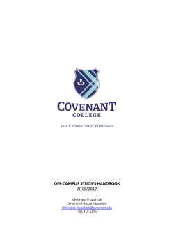 Handbook - Covenant College