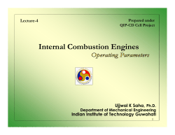 Cperating Parameters