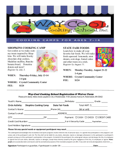 SHOPKINS COOKING CAMP STATE FAIR FOODS
