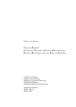 University of Tampere Faculty of Social Sciences