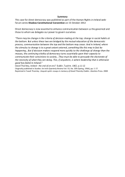 a case for citizens initiative and direct democracy