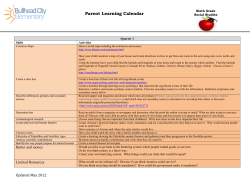 Quarters 1-4 - Colorado River Schools