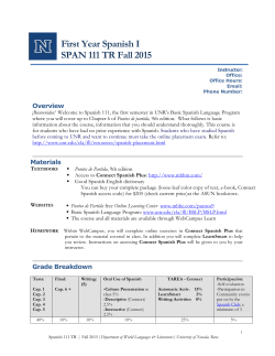 spring 2008 111 elementary spanish i mtwr syllabus