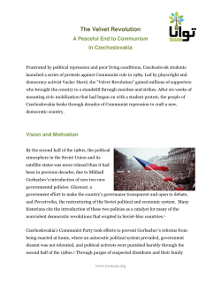 The Velvet Revolution