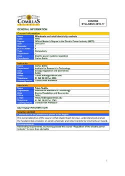 1 GENERAL INFORMATION Course information DETAILED