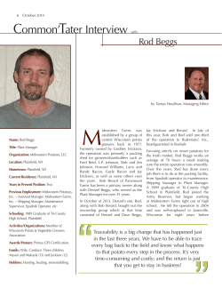 Common`Tater Interview with - Wisconsin Potato and Vegetable