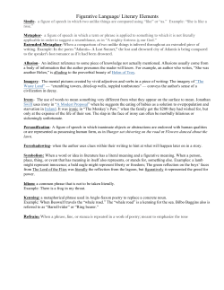 Figurative Language-literary elements-sound devices