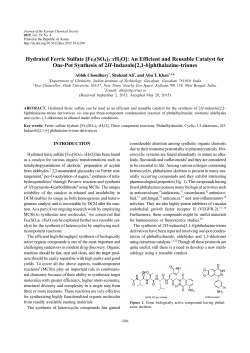 Hydrated Ferric Sulfate [Fe2(SO4)3&middot;xH2O]