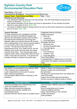 Food Chains and Webs - North Ayrshire Council