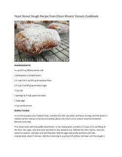 the yeast donut recipe.