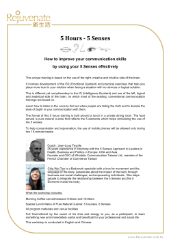 How to improve your communication skills by using your 5 Senses