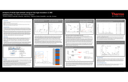 Analysis of whole lipid extracts using on-line high resolution LC-MS