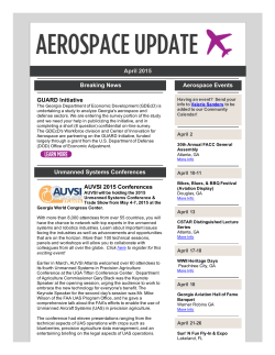 April 2015 Breaking News GUARD Initiative Unmanned Systems