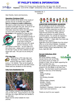 Newsletter No 03 - St Philips Primary School