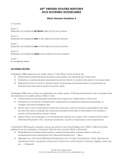ap&reg; united states history 2015 scoring guidelines