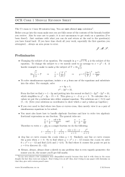 OCR C1 - StudyWise