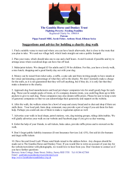 GHDT Dog Walk Advice - Gambia Horse And Donkey Trust