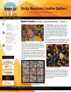 March - Rocky Mountain Creative Quilters