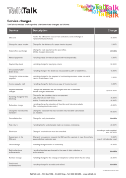 Service charges
