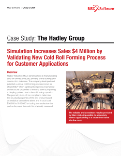 Case Study: The Hadley Group