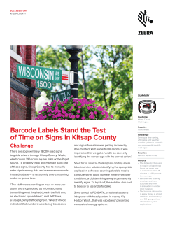 Barcode Labels Stand the Test of Time on Signs in Kitsap County