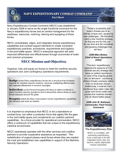 NECC Mission and Objectives