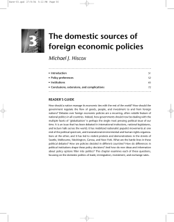 foreign economic policies