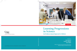 Learning Progressions in Science: An Evidence